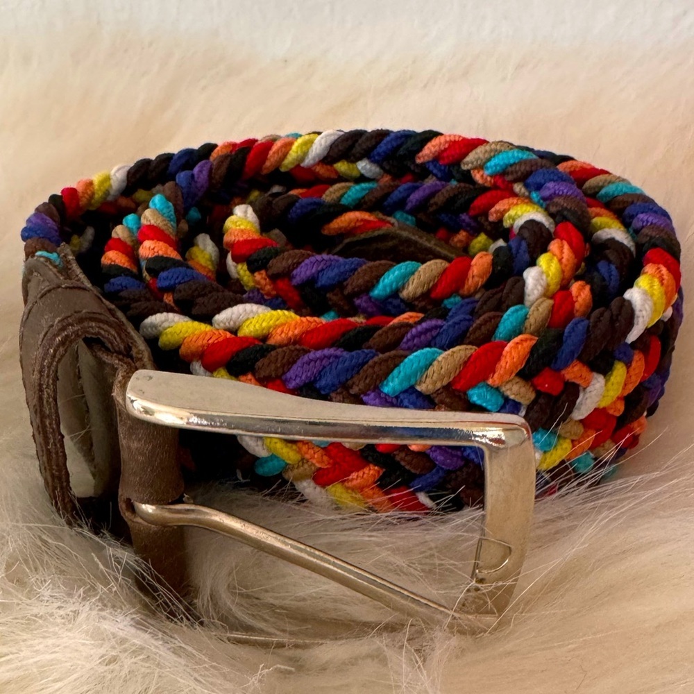 Braided Multicolor Belt
